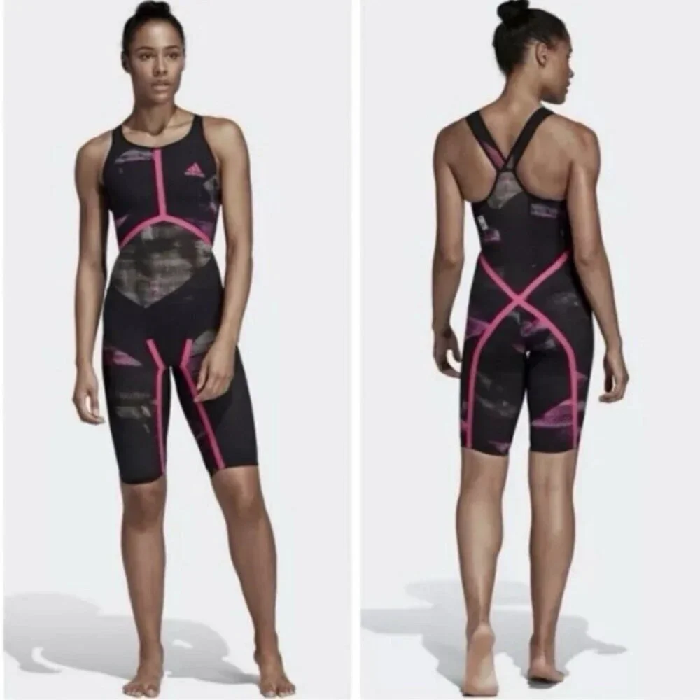Adidas Freestyle XVIII Open Back 20” Swim Suit Speed Skin CD5235  $469 FINA  NEW
